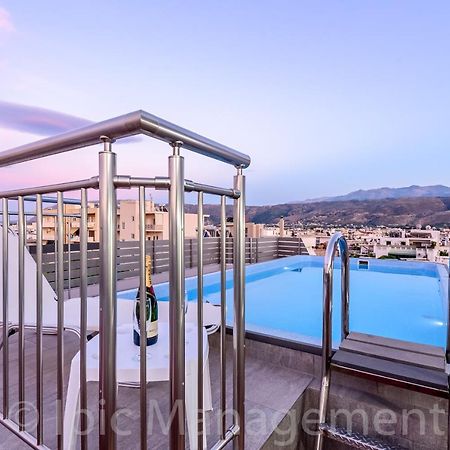 City Center Apartment With Rooftop Swimming Pool Chania  Buitenkant foto